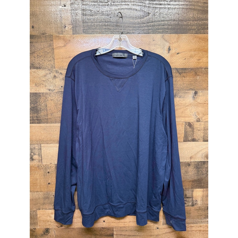 G/FORE Mens Long Sleeve Crewneck Pullover Twilight Navy GMM000007 XL NEW